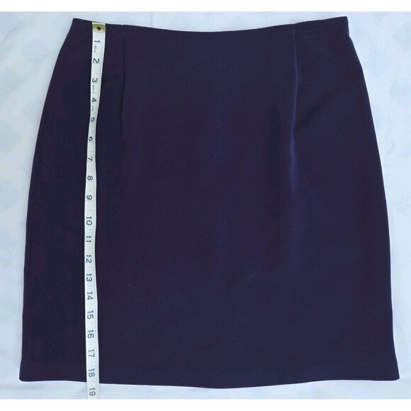 Briggs Petite Dark Purple Women's Pencil Skirt Size 6P - Picture 6 of 7